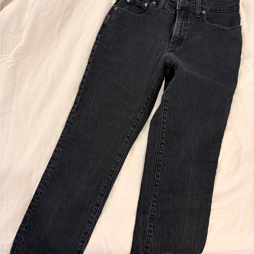 Madewell Washed Black Mid-Rise Vintage Jeans